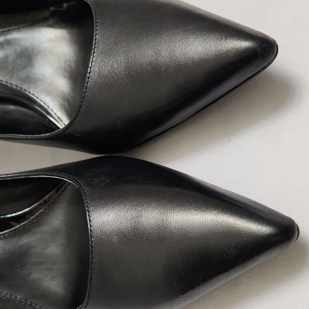 Ralph Lauren Livie Black Leather Pumps (W Size 7.5) - Picture 10 of 16